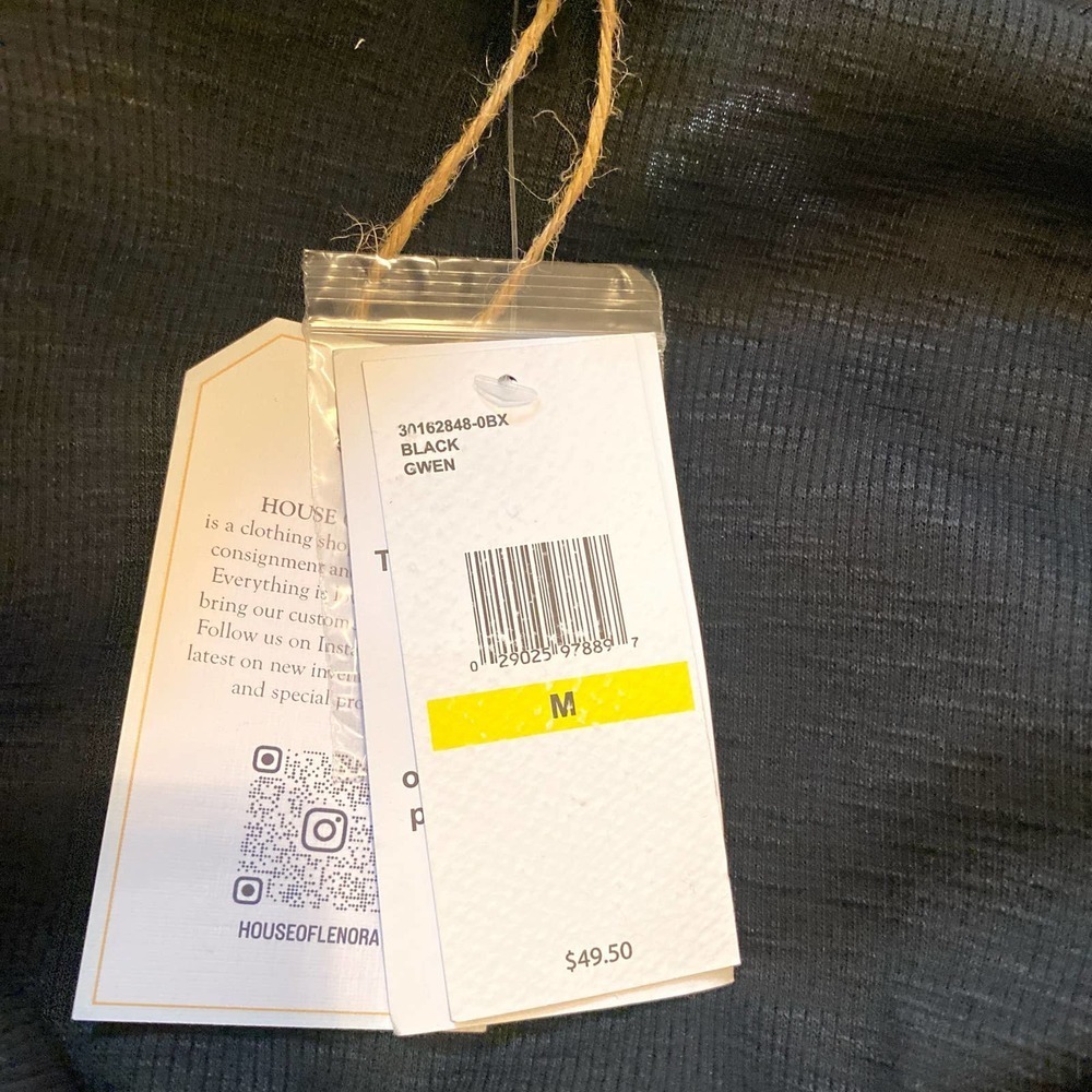 NWT JESSICA SIMPSON Gwen Tank in Black, size Medium - Picture 6 of 8